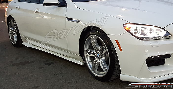 Custom BMW 6 Series  Sedan Side Skirts (2012 - 2019) - $490.00 (Part #BM-048-SS)